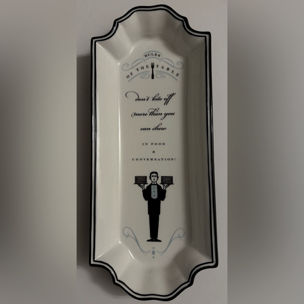 Grasslands Road “RULES OF THE TABLE” Tray